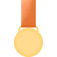 Medals of winner Game. Award for sport Ceremony. Gold Medal Victory Certification Honor Prize Win