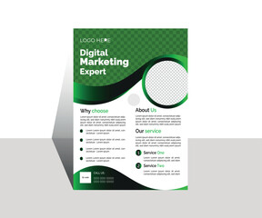 symbol clean corporate business flyer vector print design RGB, CMYK,  