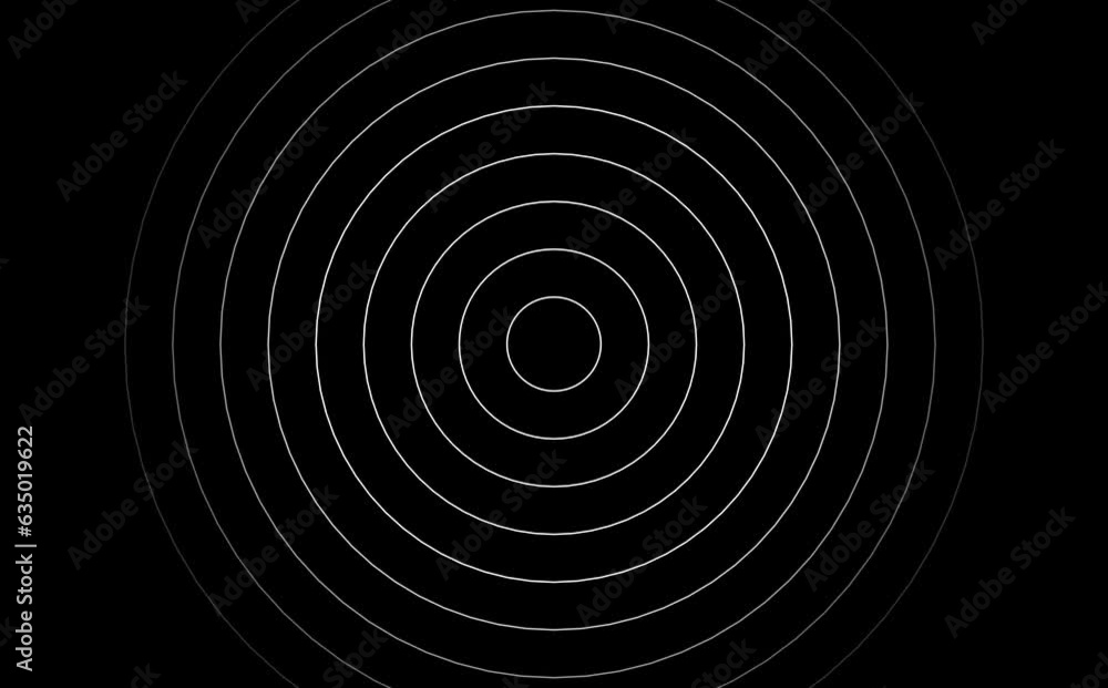 Wall mural spinning background circle line animation loop 4k 60fps