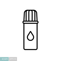 Whipped cream aerosol can vector icon
