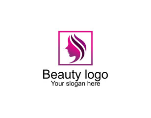 Fototapeta premium Beauty logo salon and hair treatment logo design template