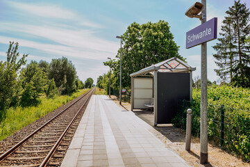 leerer S-Bahnhof Schwante