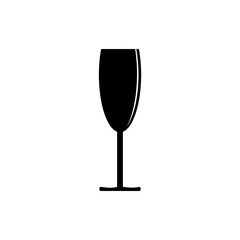 Wine glass icon isolated on transparent background