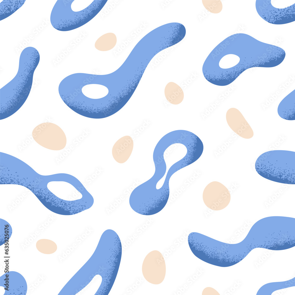 Poster abstract fluid shapes, seamless pattern design. creative elements, repeating print. endless texture,