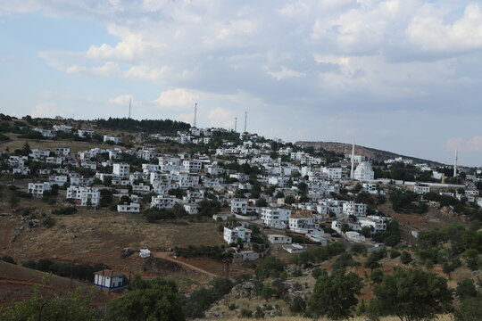 View of Beyazevler in Egil district of Diyarbakir, July 19, 2023, Egil, Diyarbakir, Turkey