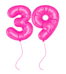 Pink Balloons Number 39