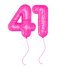 Pink Balloons Number 41