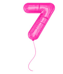Pink Balloons Number 7