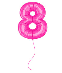 Pink Balloons Number 8