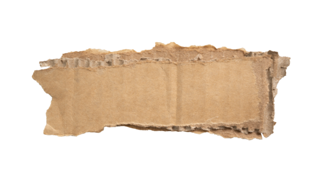 Torn cardboard paper for using as a text box