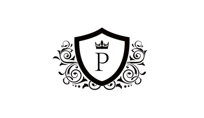 Fototapeta premium CROWN LUXURY LOGO P