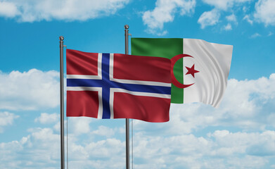 Norway and Algeria national flag