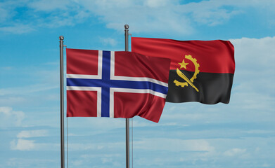 Norway and Angola national flag