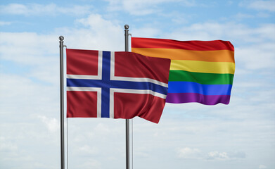 Gay Pride and Norway flag