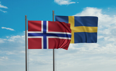 Sweden and Norway flag