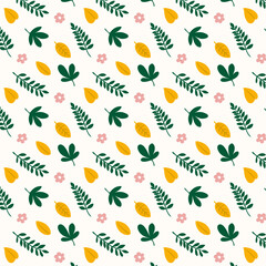 vector hand drawn botanical floral pattern