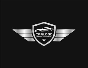 Fototapeta premium Sport Car Logo. Automotive, Car Showroom, Car Dealer Logo Design Vector