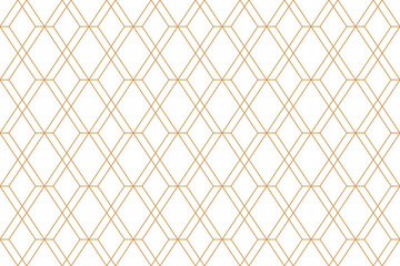 Geometric seamless diamond pattern, ornamental repeat background in oriental and art deco style with rectangle grid line, png transparent.