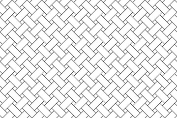 Seamless blocked pattern, geometric repeat tile, wicker basket weaving, png pattern with transparent background.