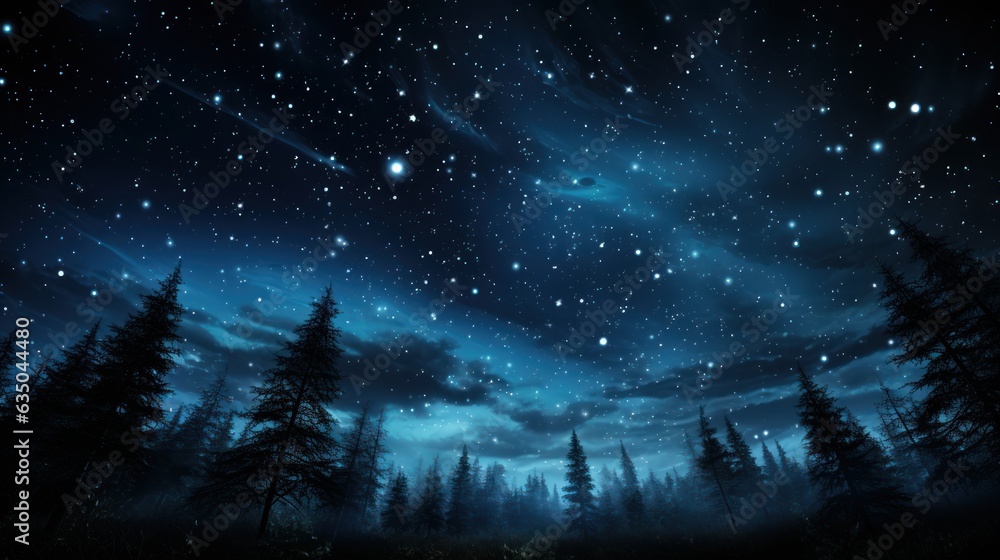 Canvas Prints Starry sky, space, pitch black