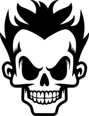 Fototapeta premium Skull - Minimalist and Flat Logo - Vector illustration