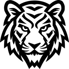 Tiger | Minimalist and Simple Silhouette - Vector illustration