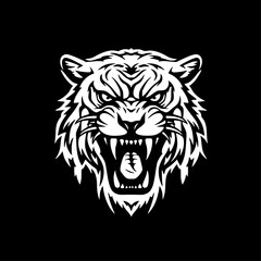 Fototapeta premium Tiger - Minimalist and Flat Logo - Vector illustration