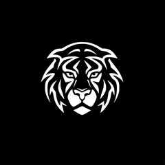 Tiger | Minimalist and Simple Silhouette - Vector illustration