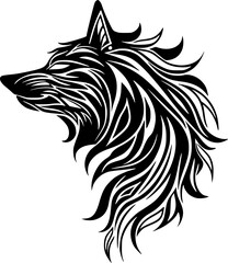 Obraz premium Wolf - High Quality Vector Logo - Vector illustration ideal for T-shirt graphic