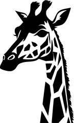 Giraffe | Minimalist and Simple Silhouette - Vector illustration