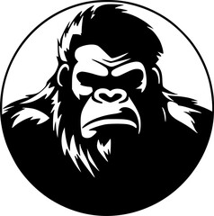Fototapeta na wymiar Gorilla - High Quality Vector Logo - Vector illustration ideal for T-shirt graphic