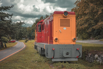 train on the railway