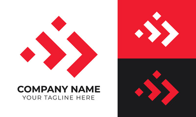 Obraz premium Creative minimal business logo design template for your company