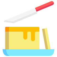 butter icon often used in design, websites, or applications, banner, flyer to convey specific concepts related to healthy food.