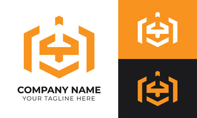 Creative modern minimal business logo design template for your company