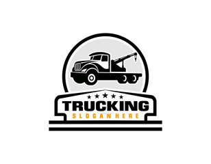 towing truck logo vector
