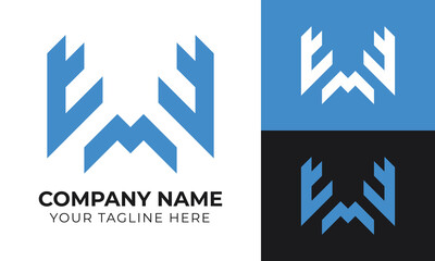 Creative modern minimal business logo design template for your company