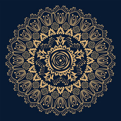 Luxury mandala design vector