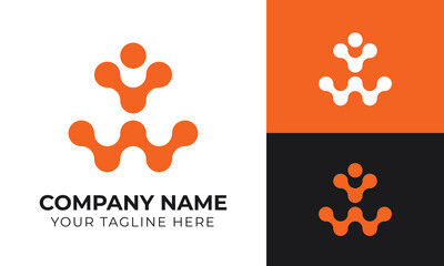 Corporate creative modern minimal abstract business logo design template for your company