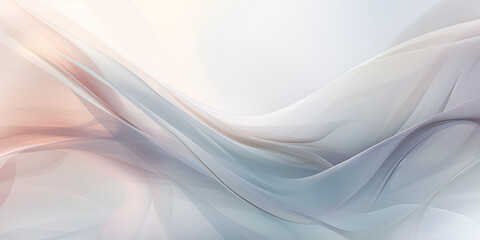 Daigital abstract wave background in pastel grey color, ai generated