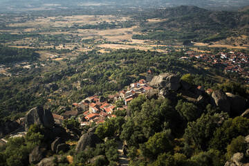 Fototapeta na wymiar View of the granite village of Monsanto, district of Castelo Branco, Portugal.