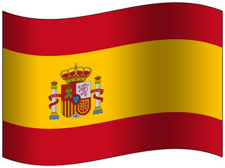 Spain waving 3D icon