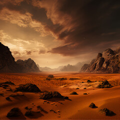 landscape image with desert