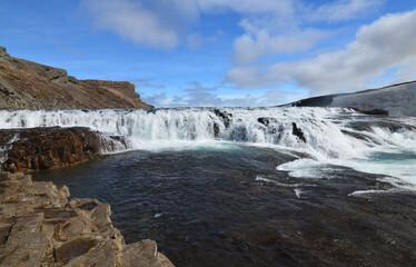Fantastic Look at the Waterfalls at Gullfoss