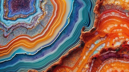 Texture of multi-colored stone background. Generative AI.