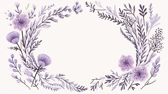 Guirlanda r&uacute;stica fofa com flores desenhadas &agrave; m&atilde;o e texto manuscrito Tenha um bom dia, pode ser usada como cart&atilde;o de felicita&ccedil;&otilde;es ou impress&atilde;o de sacola de compras