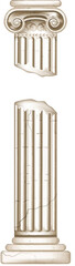 Greek Broken Column