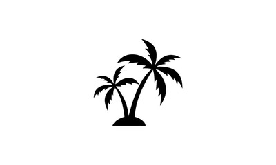 Fototapeta na wymiar palm trees silhouette