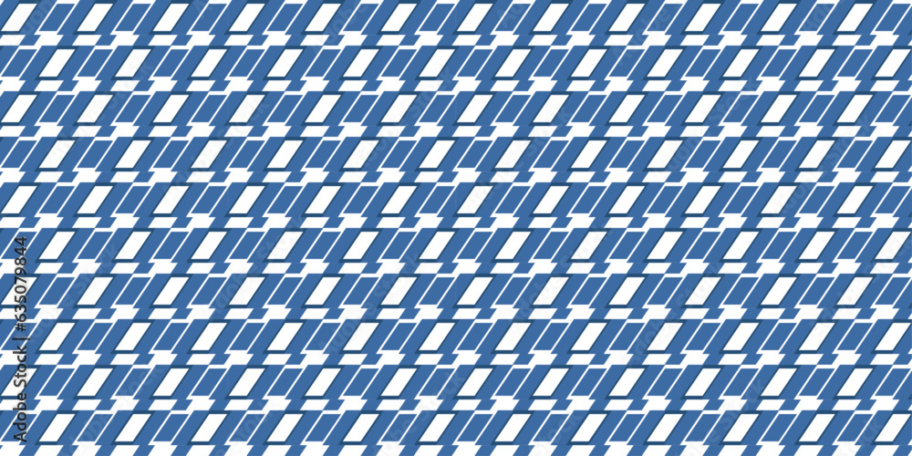 Poster blue diagonal rectangles, seamless vector pattern. geometric texture. pattern for textile, pillow, c