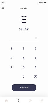  Password and Pin Screen App UI Kit Template
